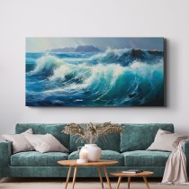 Blue Sea and Waves
